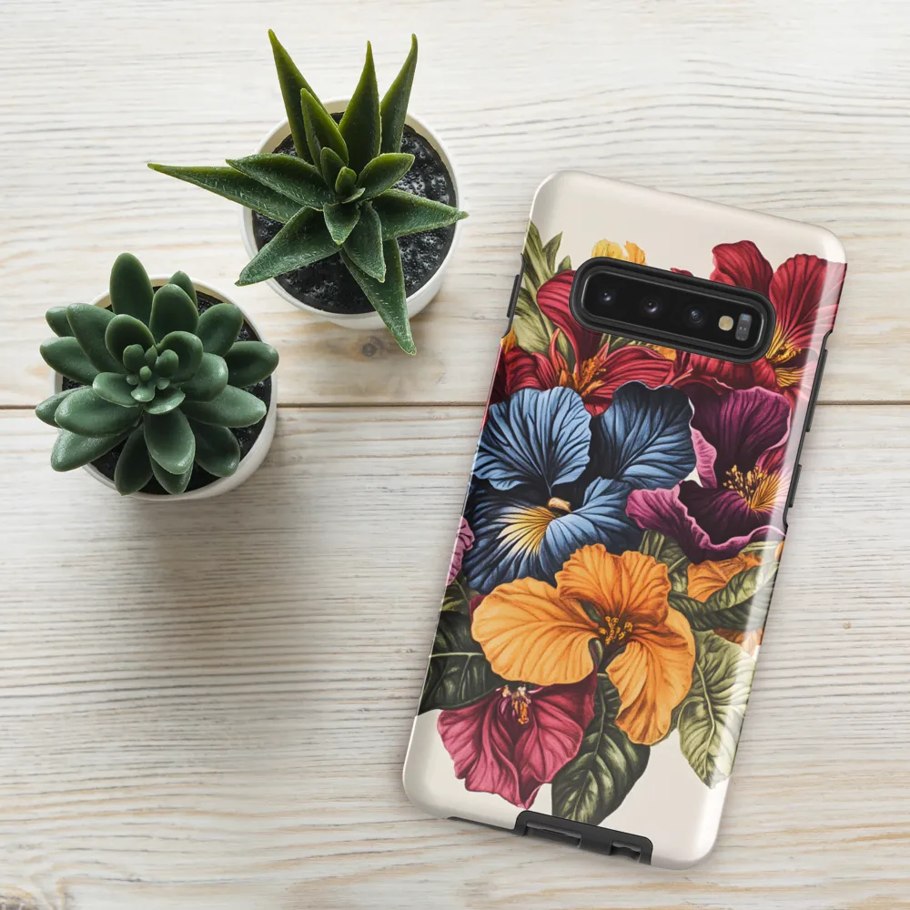 Floral Symphony in Color | Phone Case |  S10 Plus | Tough Case | Glossy