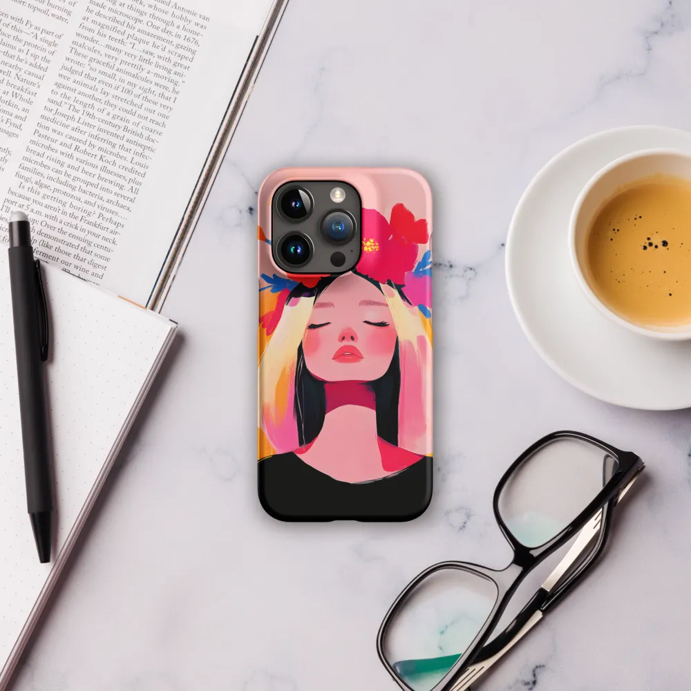 Floral Serenity | Phone Case |  15 Pro | Snap Case | Matte