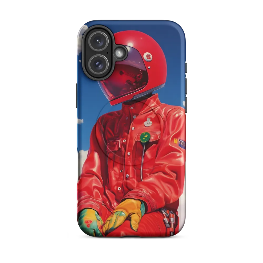 Astronaut in Crimson