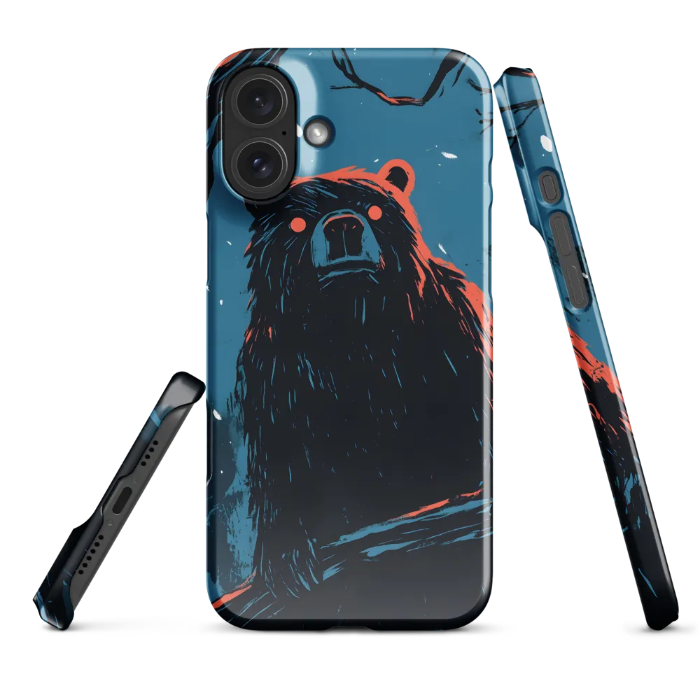 Eerie Majesty: A Bear in the Night | Phone Case |  16 Plus | Snap Case | Glossy