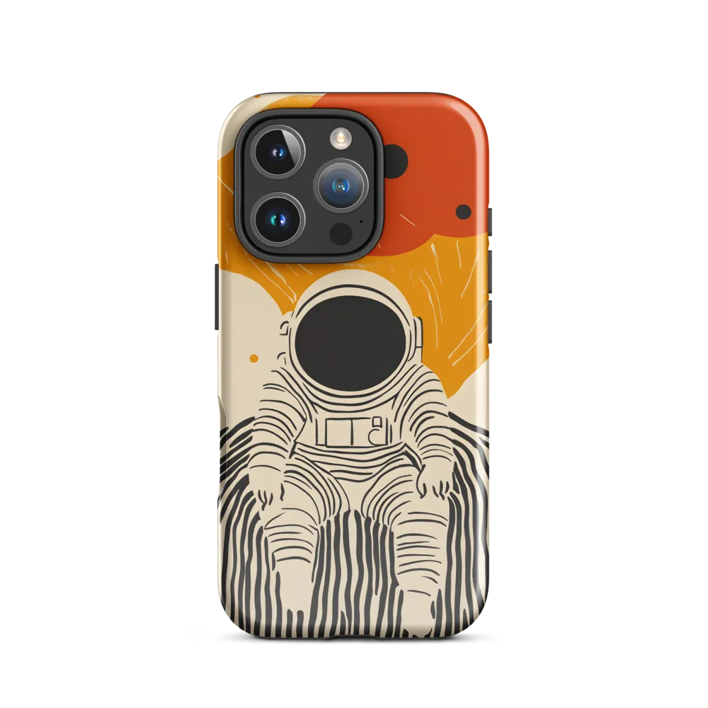 Astronaut in Cosmic Thoughts | Phone Case |  16 Pro | Tough Case | Glossy