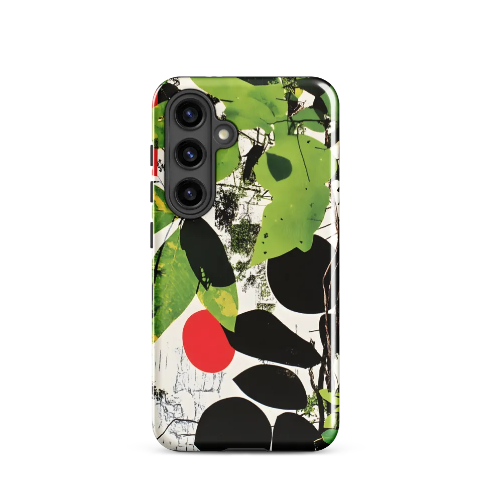 Nature's Geometry: A Contemporary Collage | Phone Case |  S24 | Tough Case | Glossy