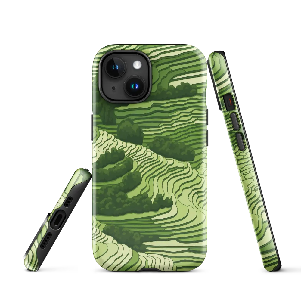 Waves of Green: An Abstract Landscape
