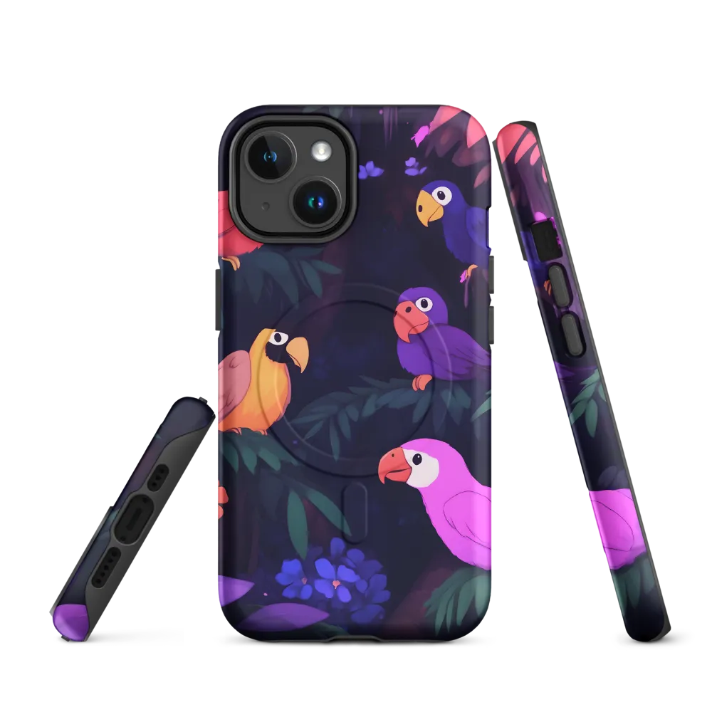 Tropical Parrot Playground | Phone Case |  14 | MagSafe® Tough Case | Matte