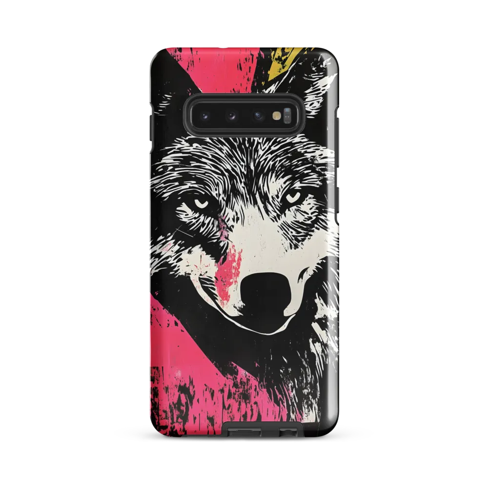 Intense Gaze of the Wolf | Phone Case |  S10 Plus | Tough Case | Glossy