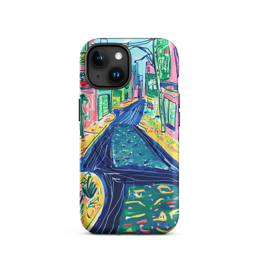 Dreamy Street in Vibrant Hues