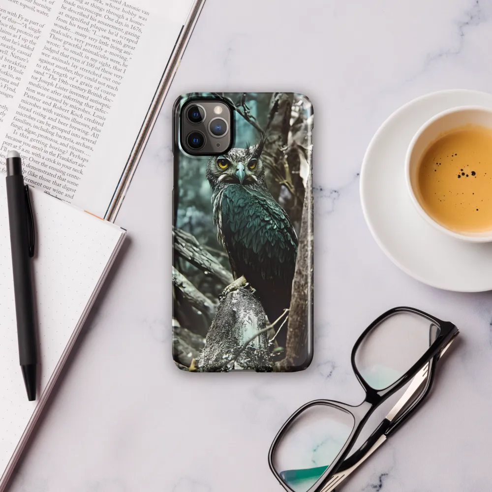 Whispers of the Forest: The Owl's Vigil | Phone Case |  11 Pro Max | Snap Case | Glossy