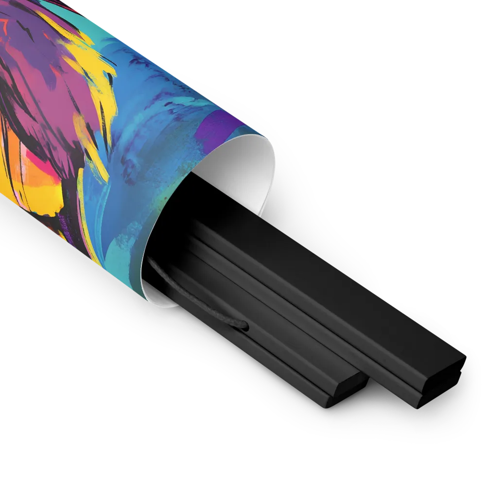 Guardian of Colors | Poster With Black Wood Hanger | 14″×14″