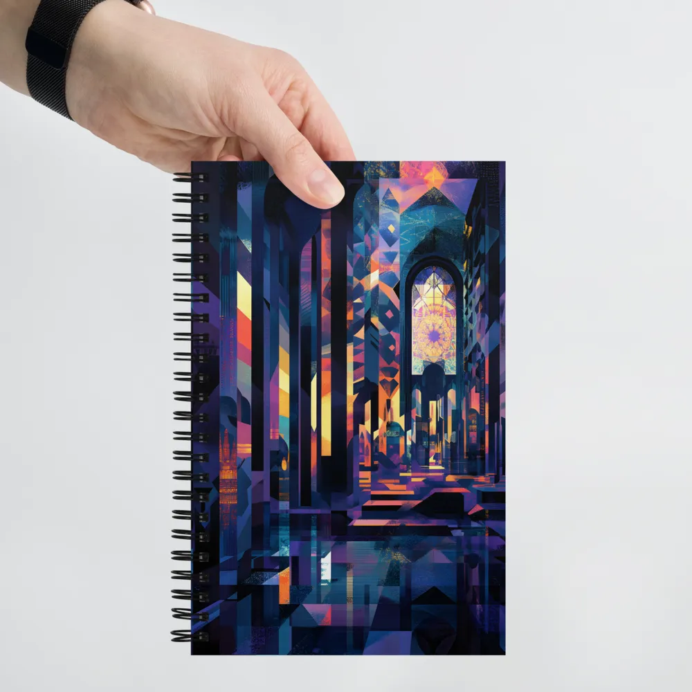 Mystical Architecture of Light | Spiral Notebook