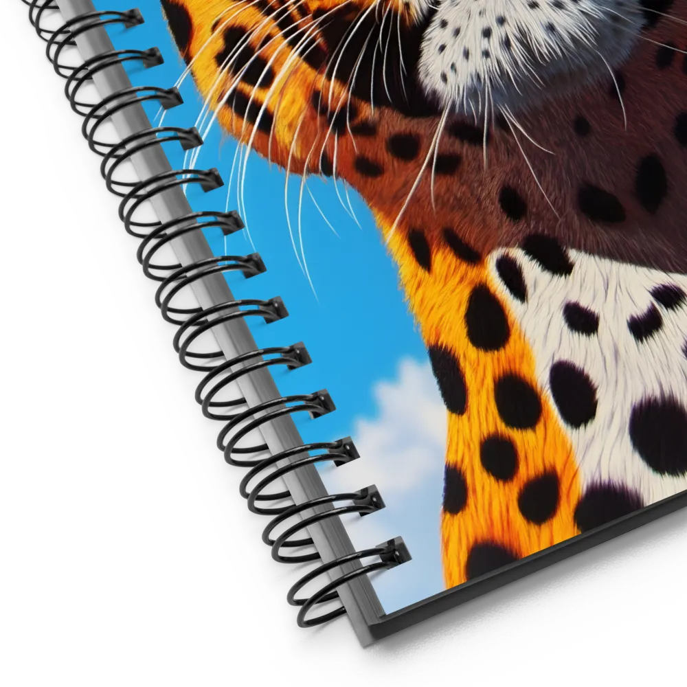 Regal Gaze: The Leopard's Majesty | Spiral Notebook