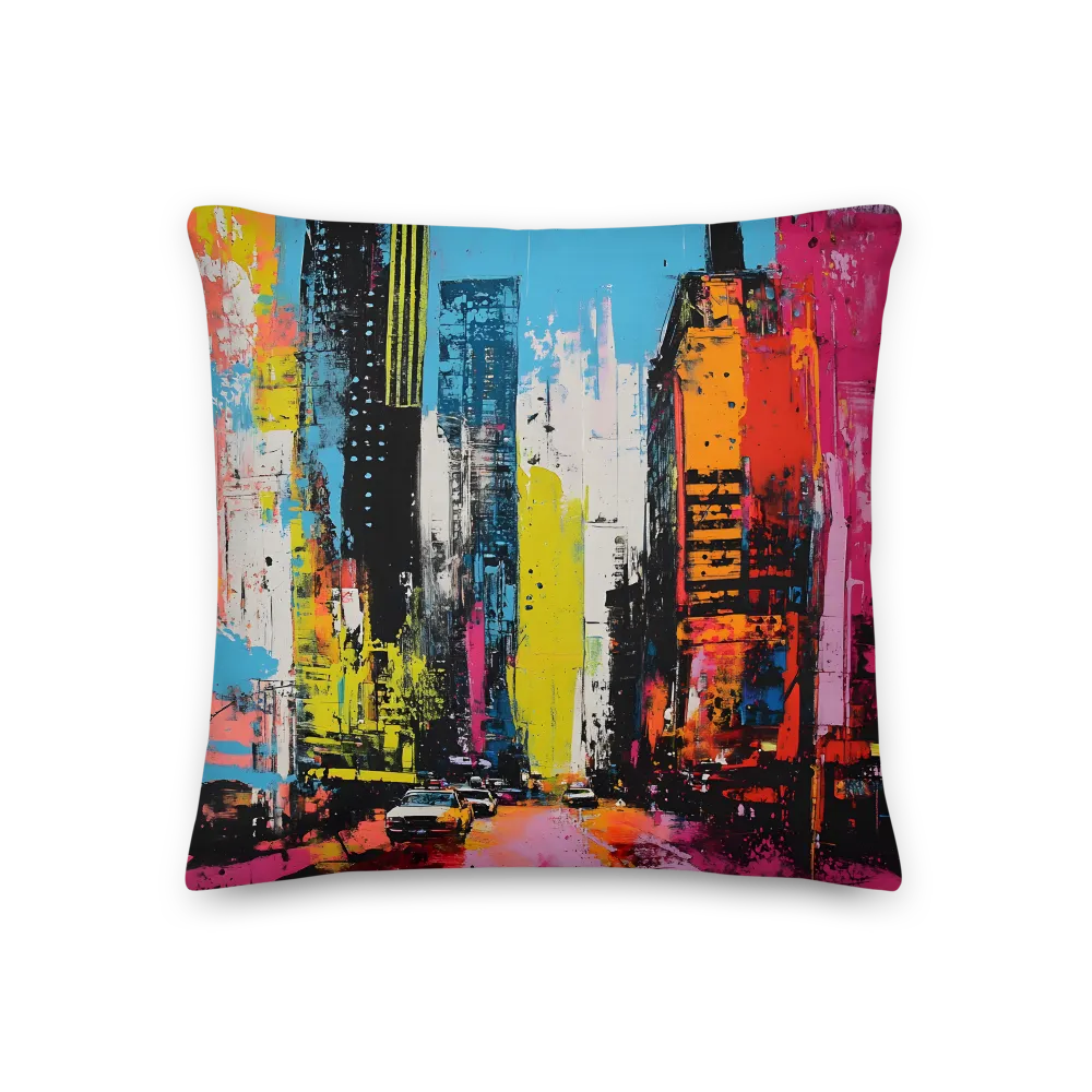 Urban Vortex of Color | Pillow | 18″×18″