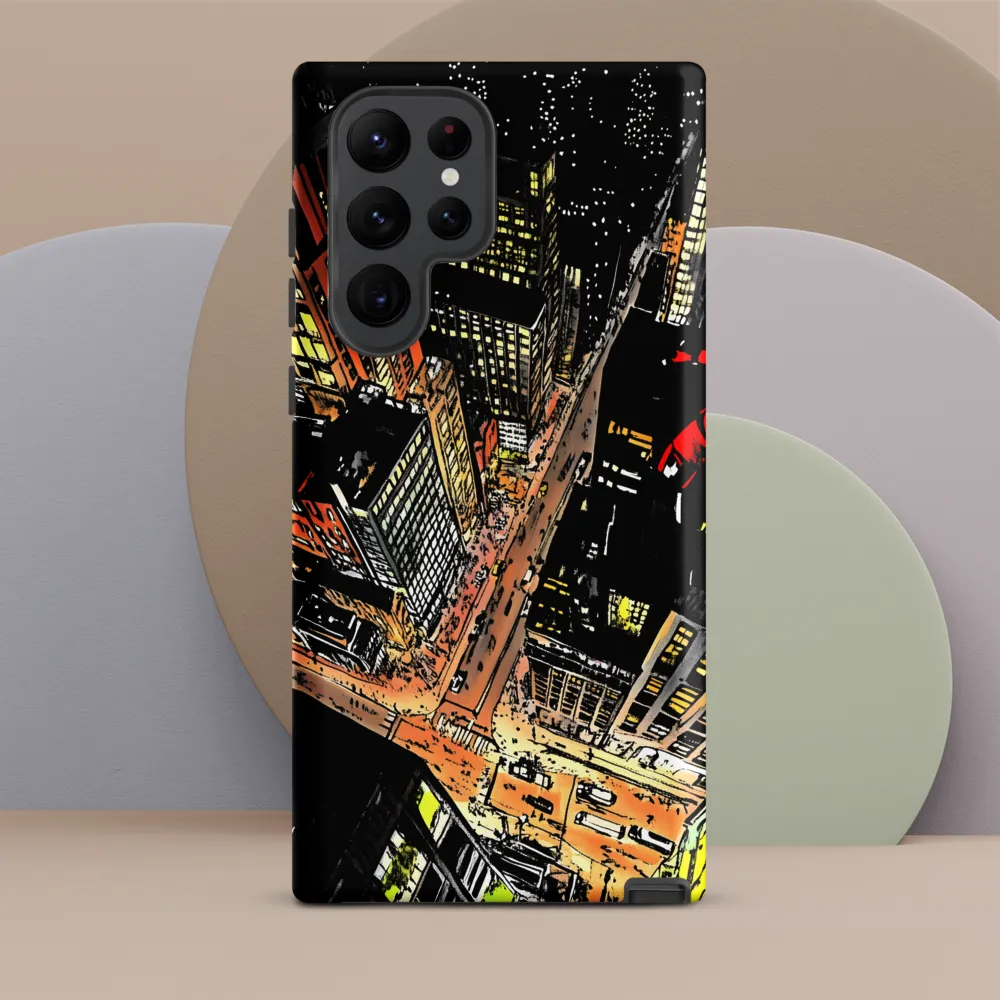 Urban Nightscape: A Bird's-eye View