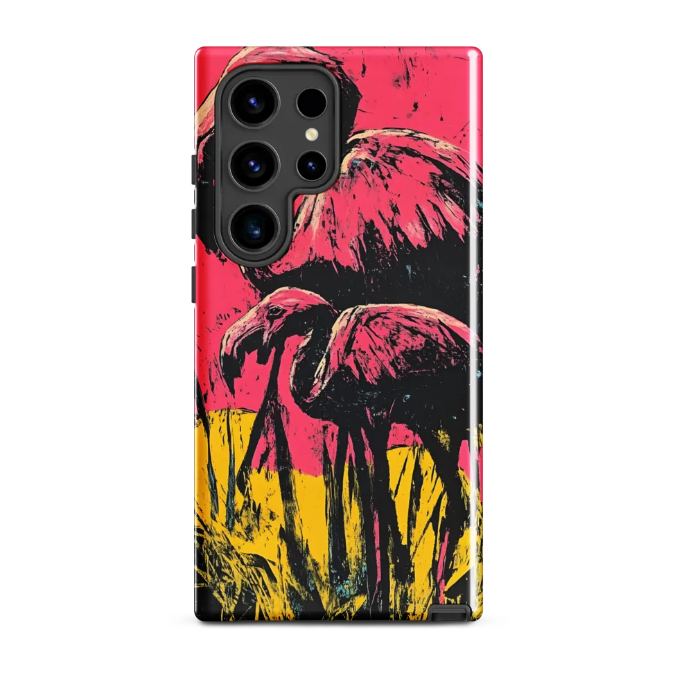 Flamingo Duet: A Pop Art Expression