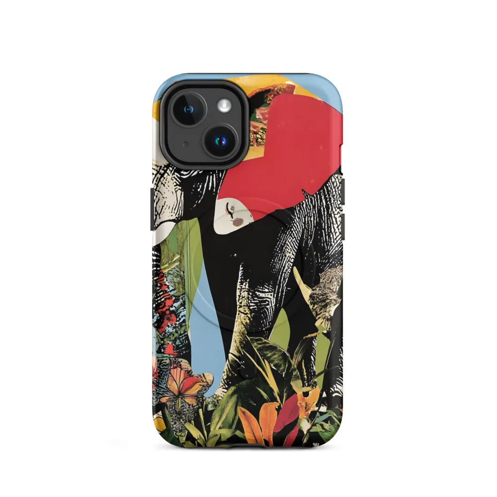 Harmony of Nature: The Elephant's Embrace | Phone Case |  14 | MagSafe® Tough Case | Matte