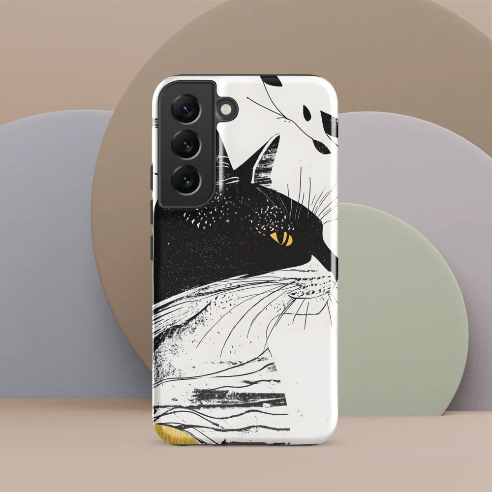 Whiskered Elegance: A Minimalist Cat Profile