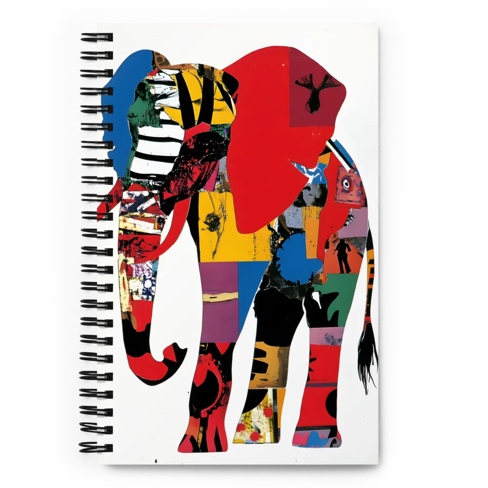 The Colorful Majesty of the Elephant | Spiral Notebook