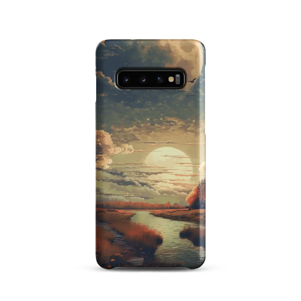 Whispers of Dusk: A Tranquil River Landscape