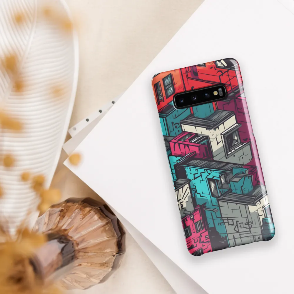 Urban Mosaic: A Vibrant Encounter | Phone Case |  S10 Plus | Snap Case | Glossy