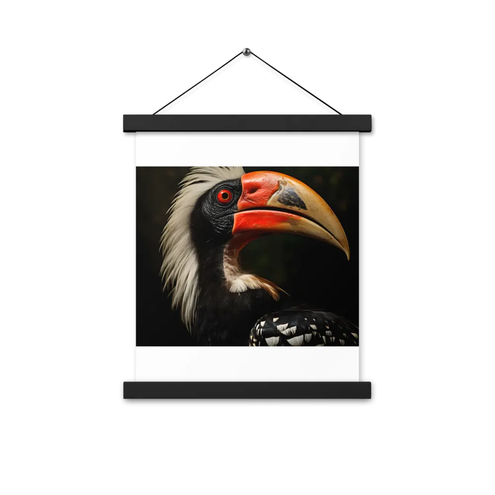 Majesty of the Hornbill | Poster With Black Wood Hanger | 11″×14″