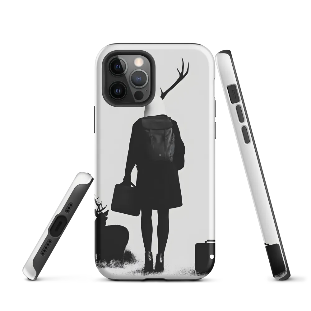 Antlered Reflections | Phone Case |  12 Pro | Tough Case | Matte
