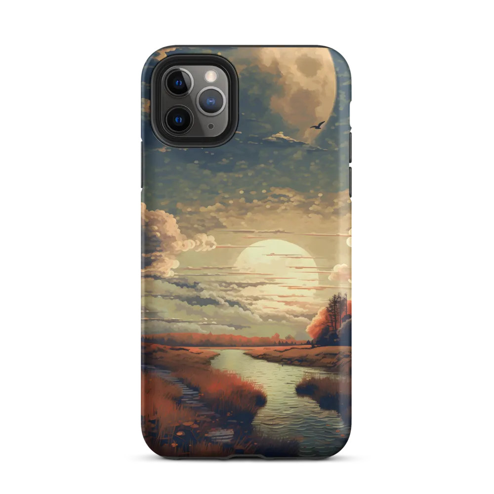 Whispers of Dusk: A Tranquil River Landscape