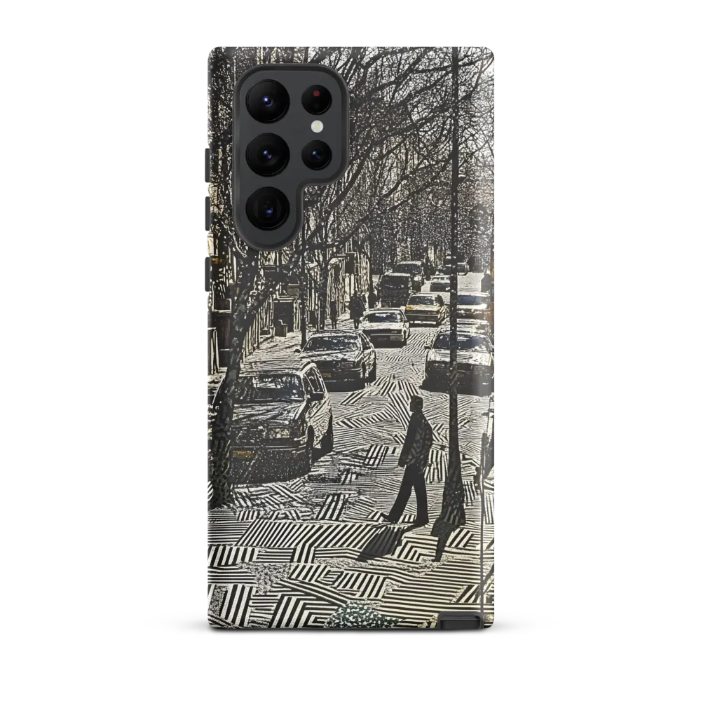 Urban Solitude: A Geometric Journey | Phone Case |  S22 Ultra | Tough Case | Matte