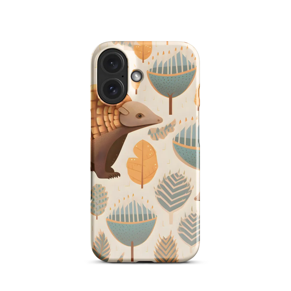 Pangolins in a Whimsical Habitat | Phone Case |  16 | Snap Case | Glossy