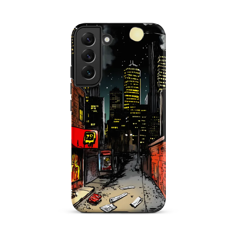 Nocturnal Cityscape: The Hidden Alley | Phone Case |  S22 Plus | Tough Case | Matte