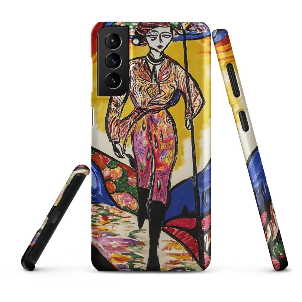 Walking Through Vibrant Landscapes | Phone Case |  S21 Plus | Snap Case | Matte