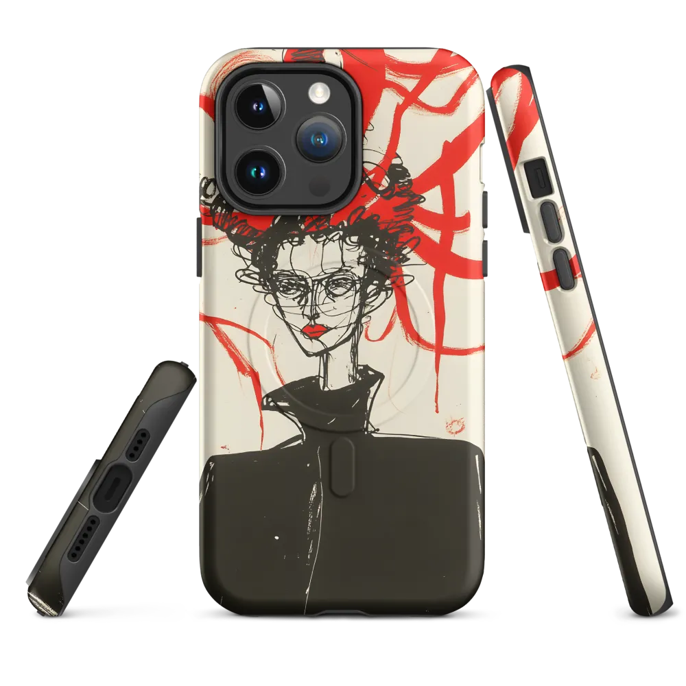 Dramatic Elegance in Red and Black