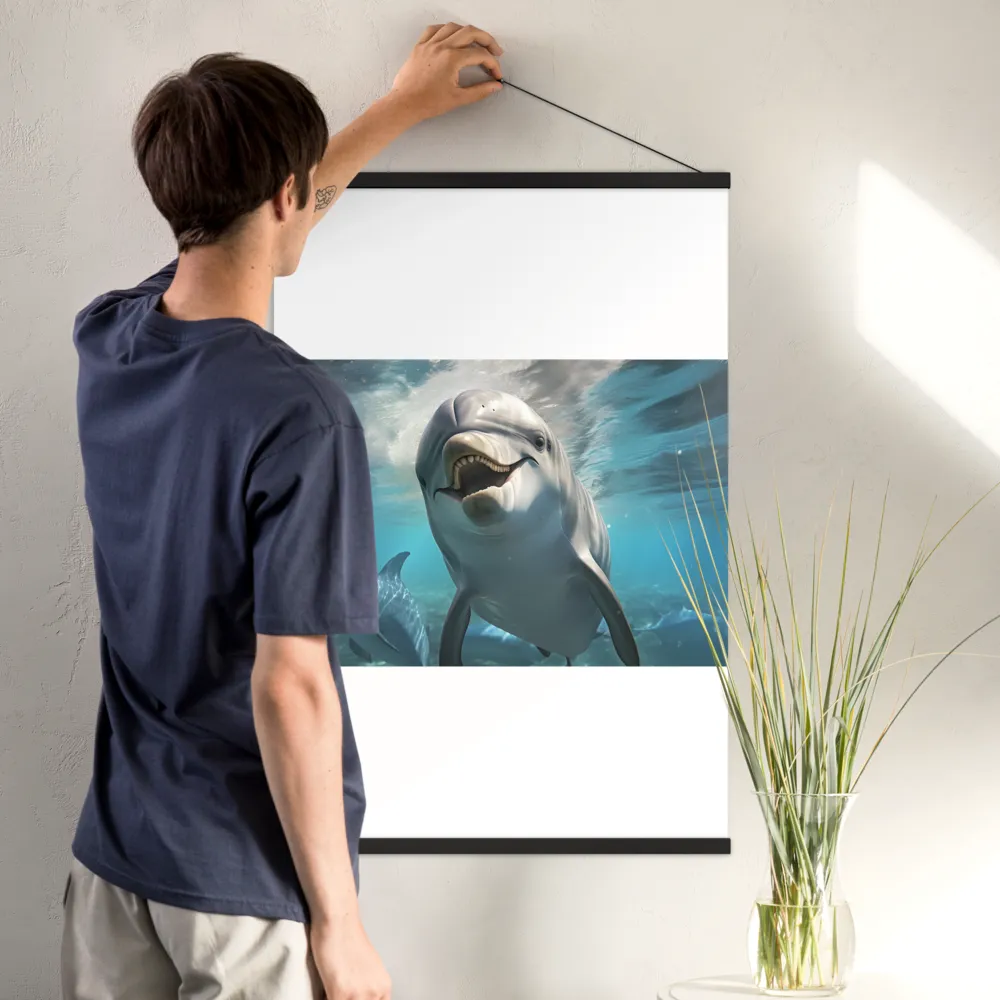 Beneath the Waves: A Dolphin's Dance