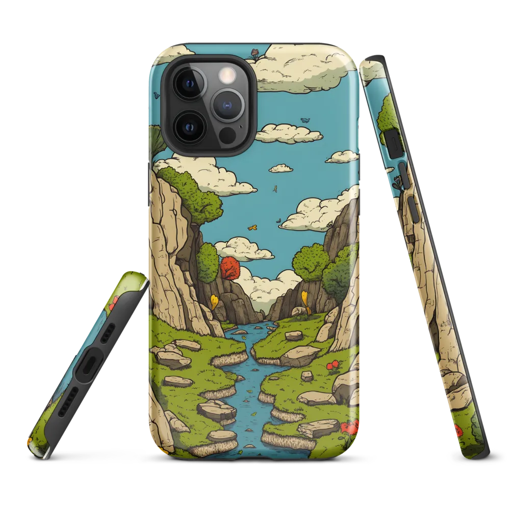 Whimsical Serenity: A Canyon Landscape