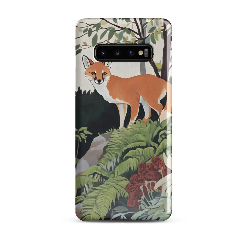 Whispers of the Forest: An Illustrated Fox | Phone Case |  S10 Plus | Snap Case | Glossy