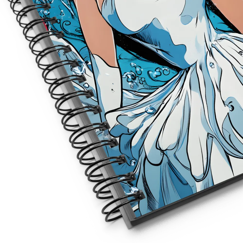 Ethereal Elegance Underwater | Spiral Notebook