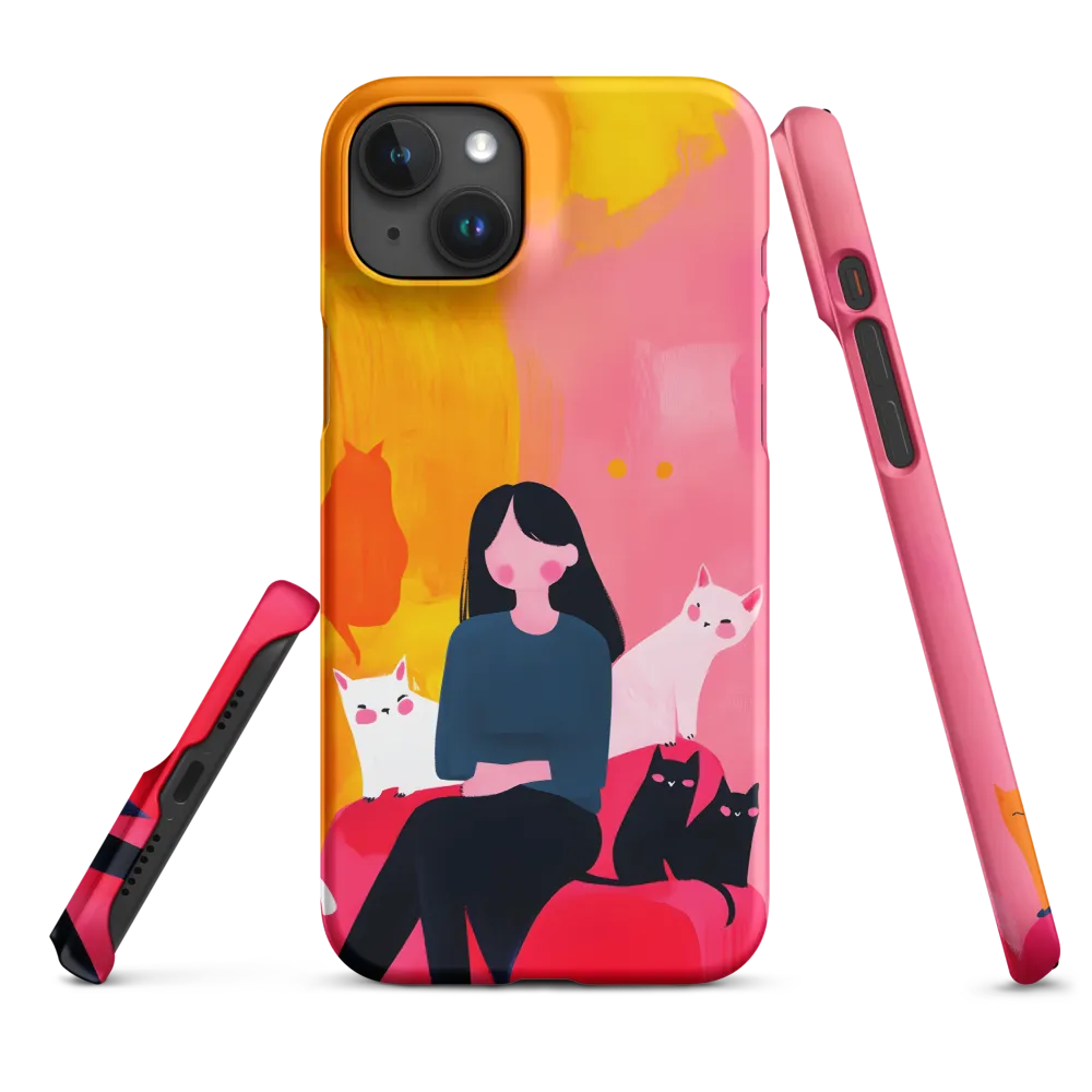 Whimsy in Feline Company | Phone Case |  15 Plus | Snap Case | Matte
