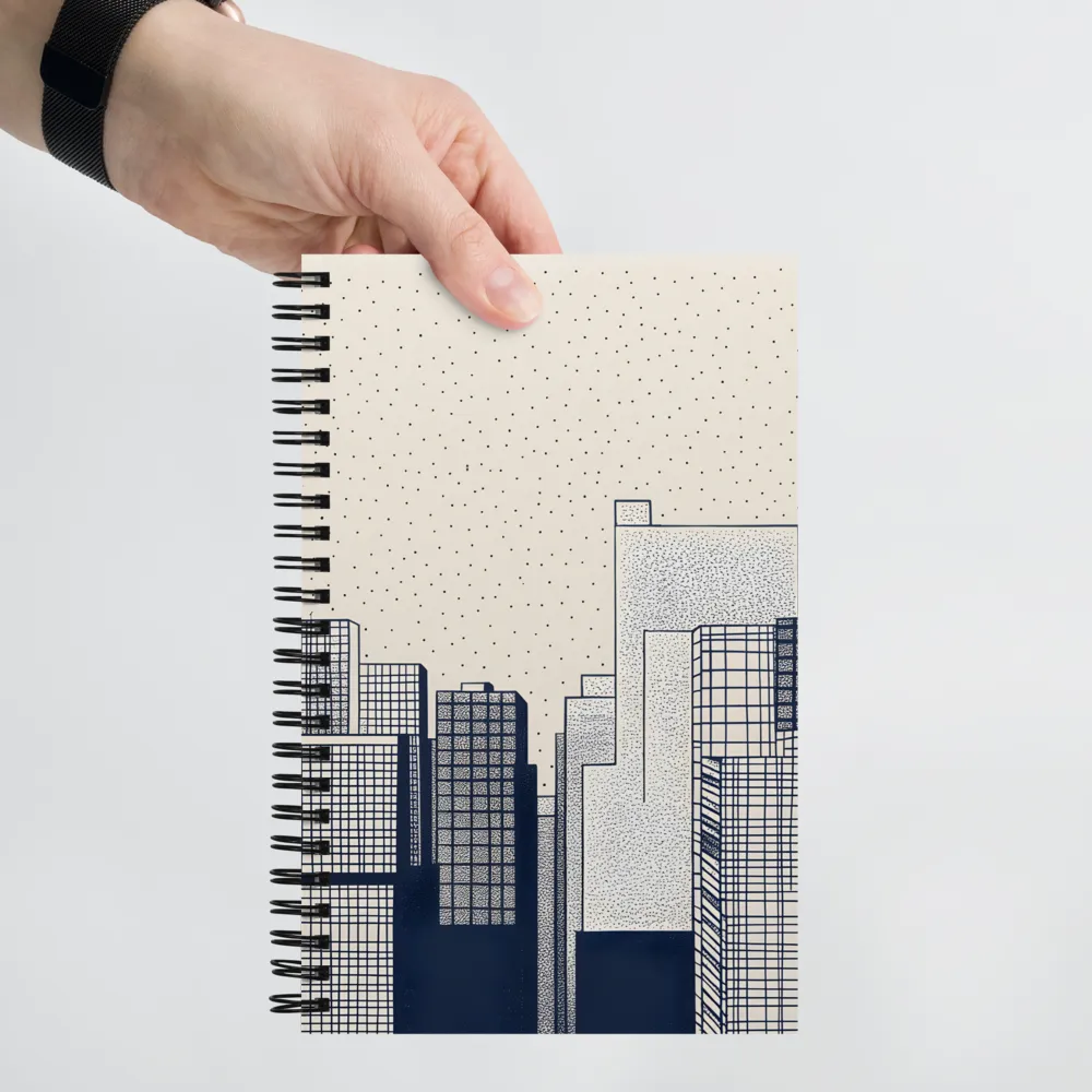 Urban Patterns: A Minimalist Skyline | Spiral Notebook