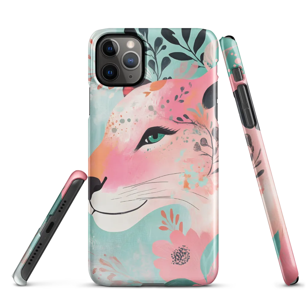 Whimsical Majesty: A Floral Lion | Phone Case |  11 Pro Max | Snap Case | Glossy