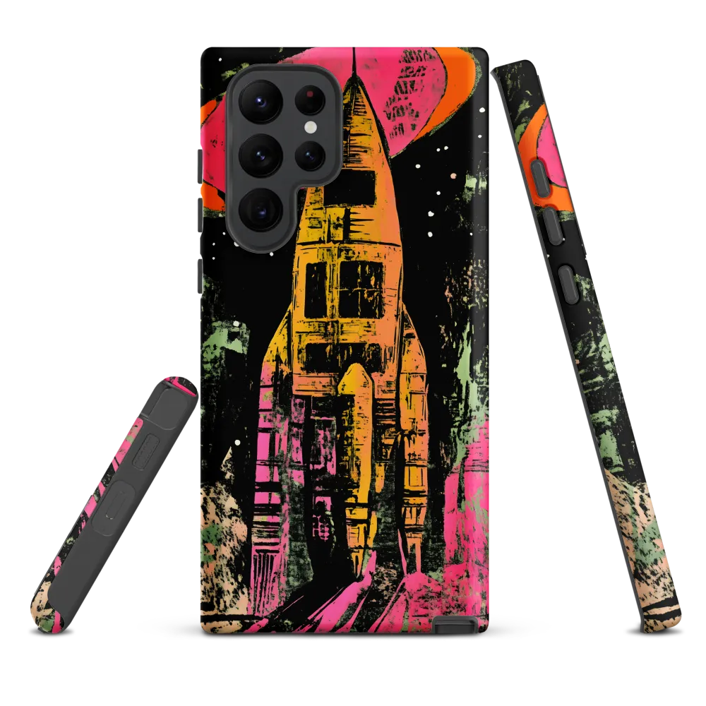 Cosmic Voyage: A Surreal Rocket Adventure