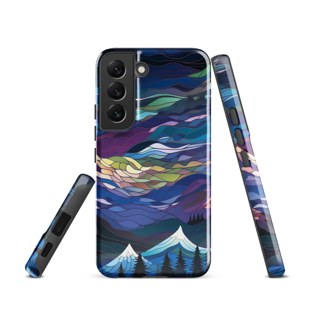 Twilight Peaks: An Abstract Mountain Landscape
