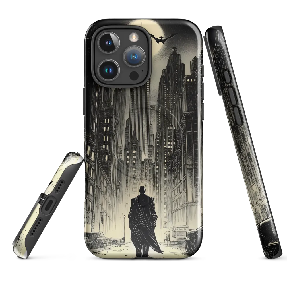 Shadows of the Gotham Night | Phone Case |  16 Pro Max | MagSafe® Tough Case | Glossy