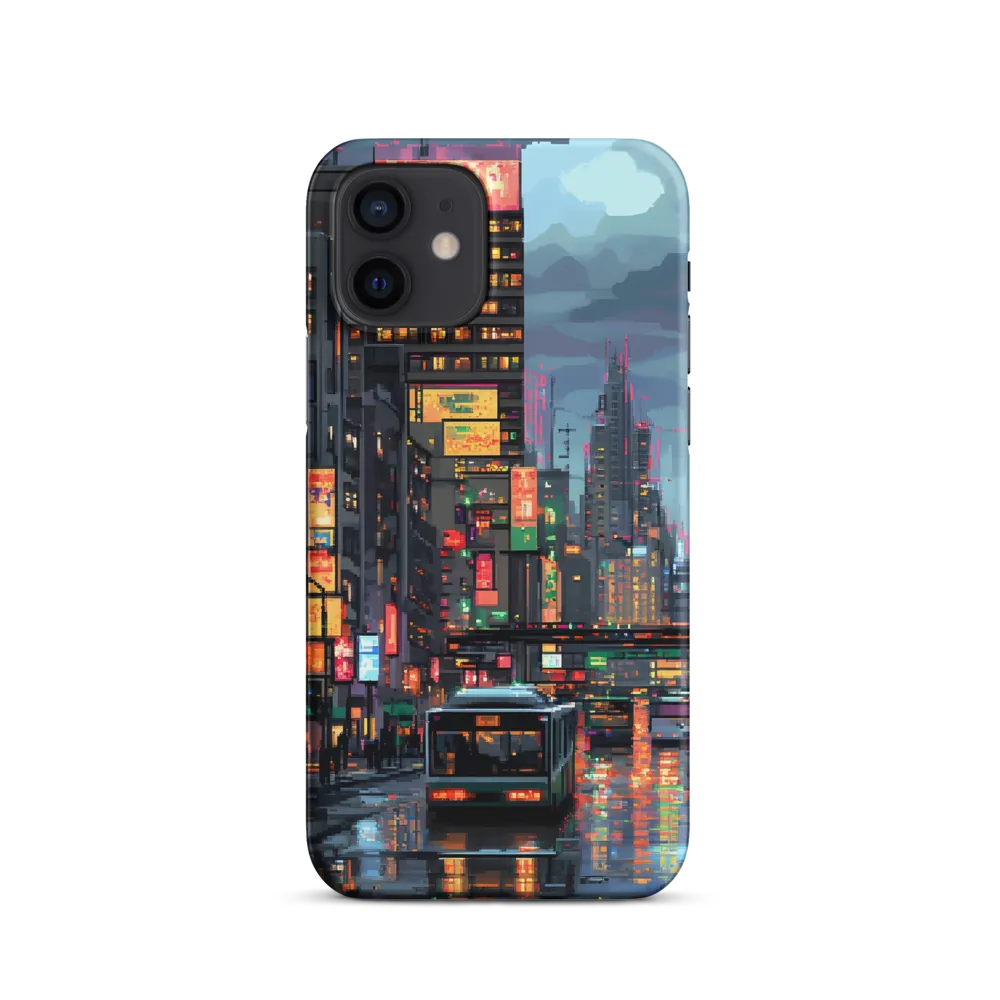 Neon Dreams: A Pixelated Urban Night