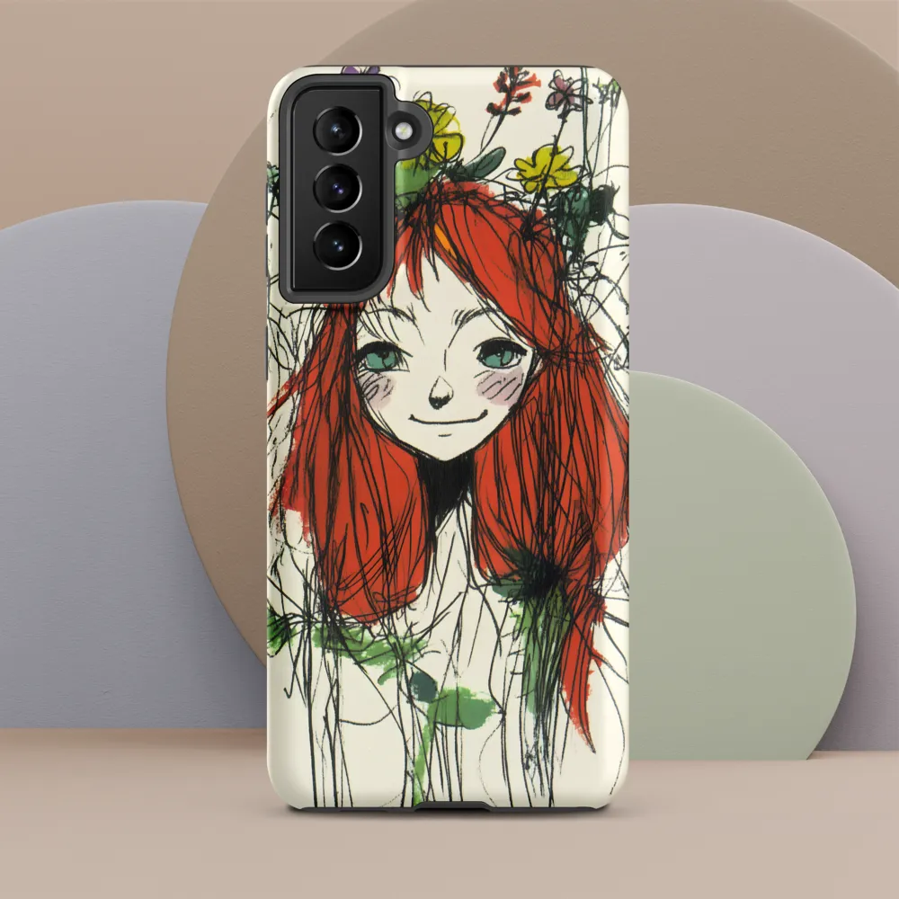 Whimsical Floral Portrait