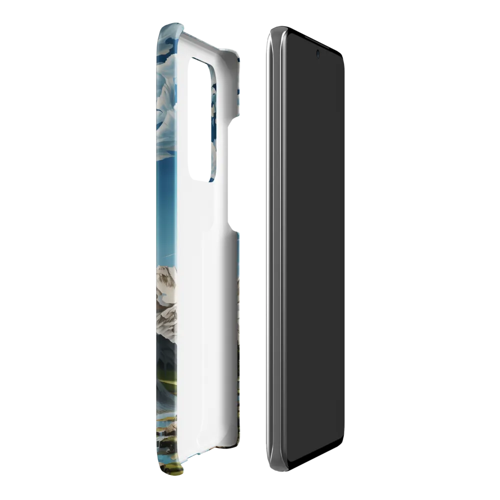 Majestic Cascade: A Mountain Masterpiece | Phone Case |  S20 Ultra | Snap Case | Matte