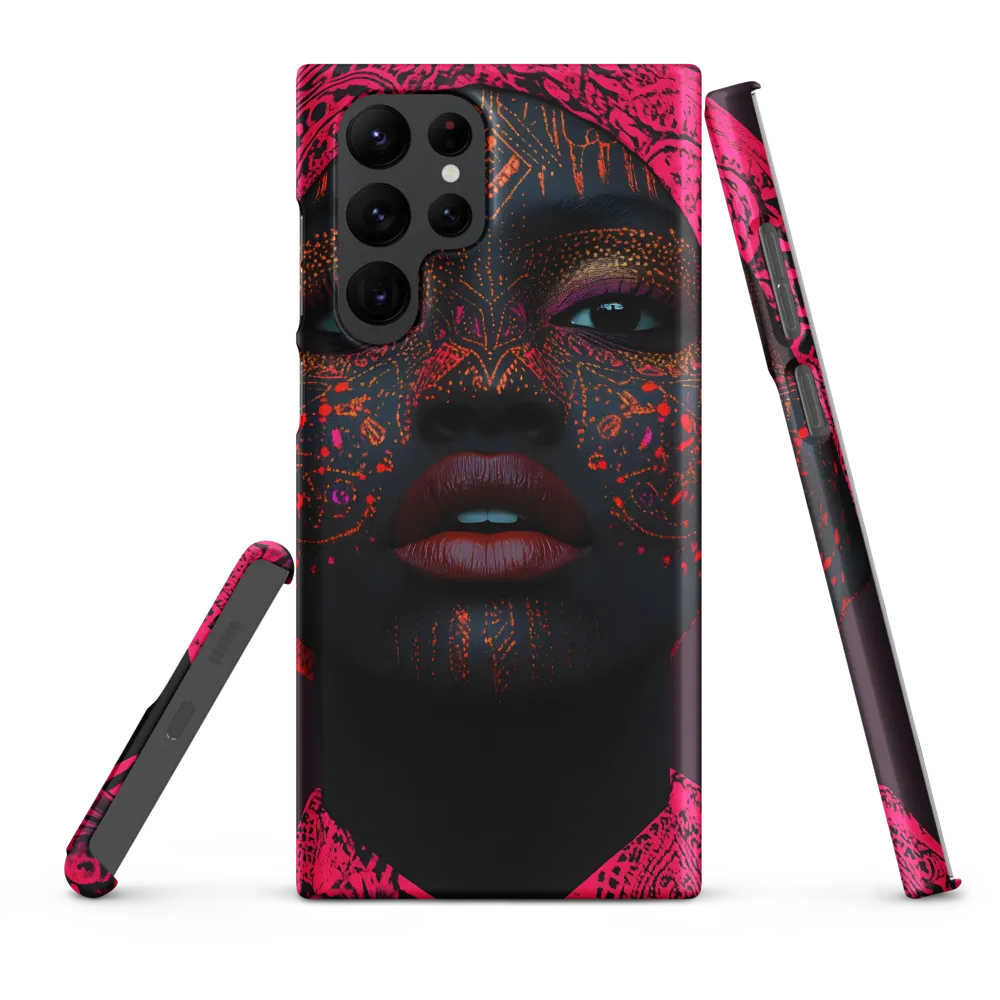 Neon Adornments: A Portrait of Cultural Expression
