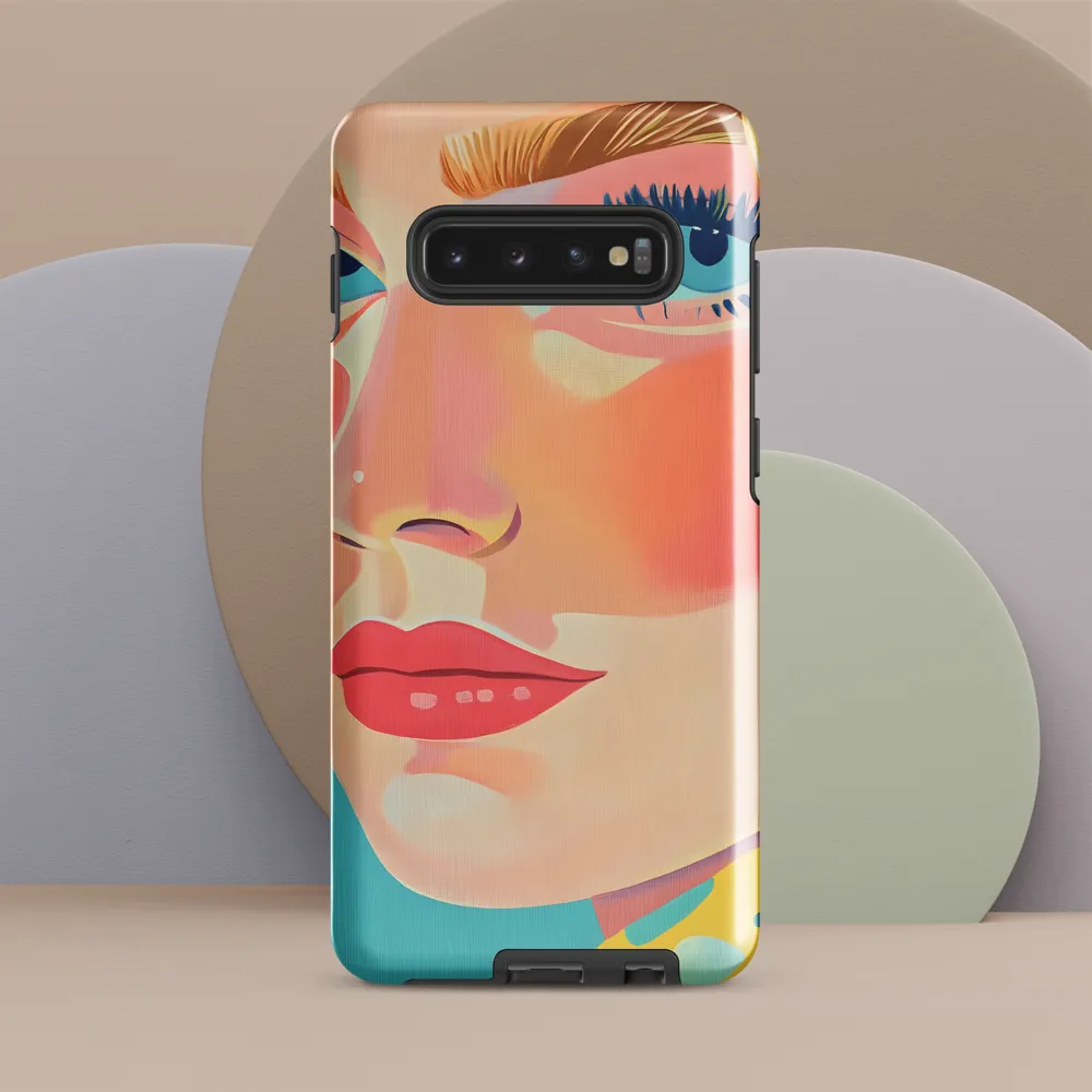 Vibrant Elegance: A Pop Art Portrait | Phone Case |  S10 Plus | Tough Case | Glossy