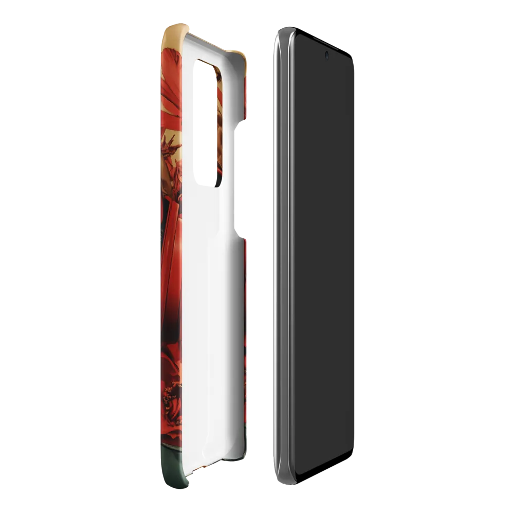 Defiant Portrait in a Floral Realm | Phone Case |  S20 Ultra | Snap Case | Matte