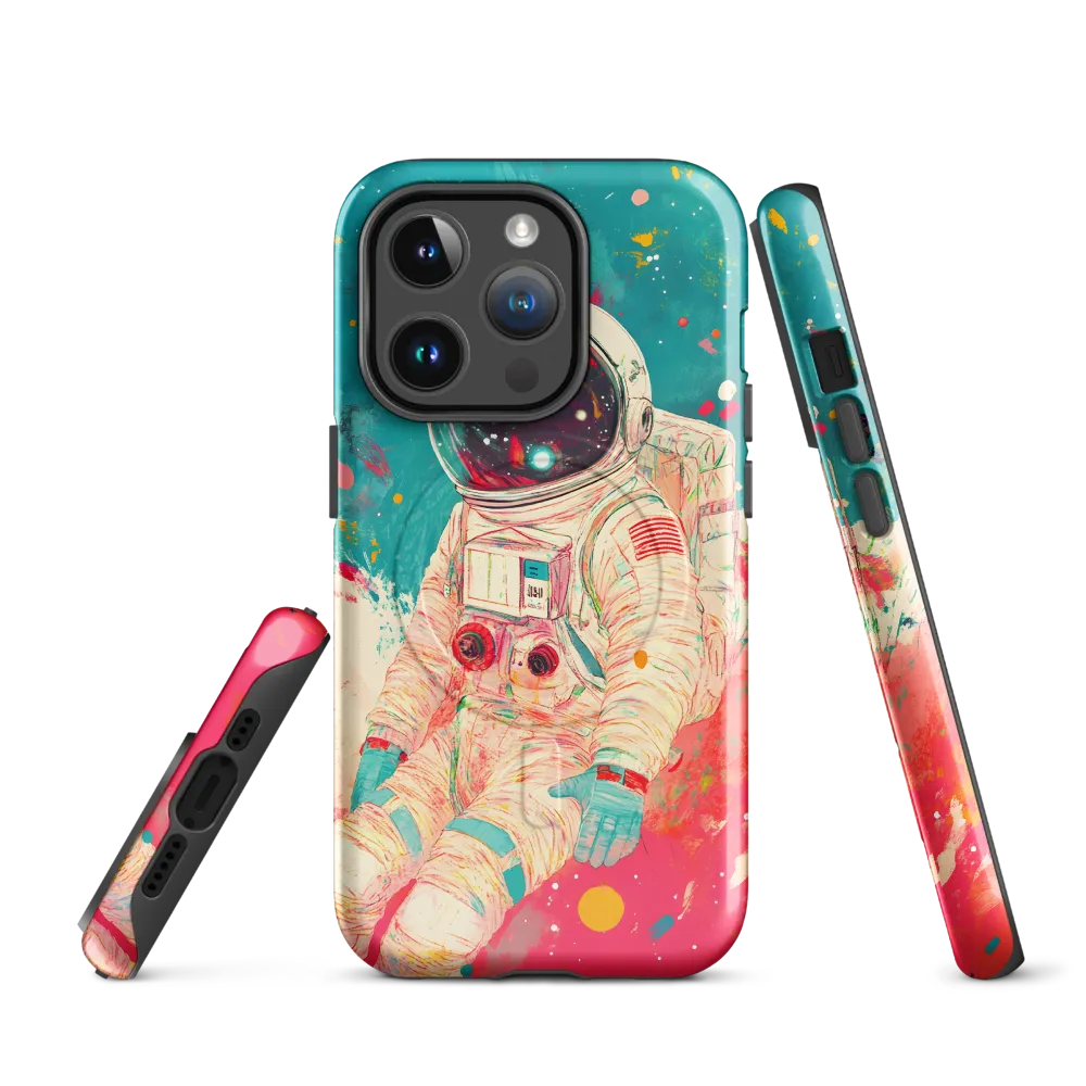 Cosmic Explorer: An Astronaut's Journey | Phone Case |  14 Pro | MagSafe® Tough Case | Glossy