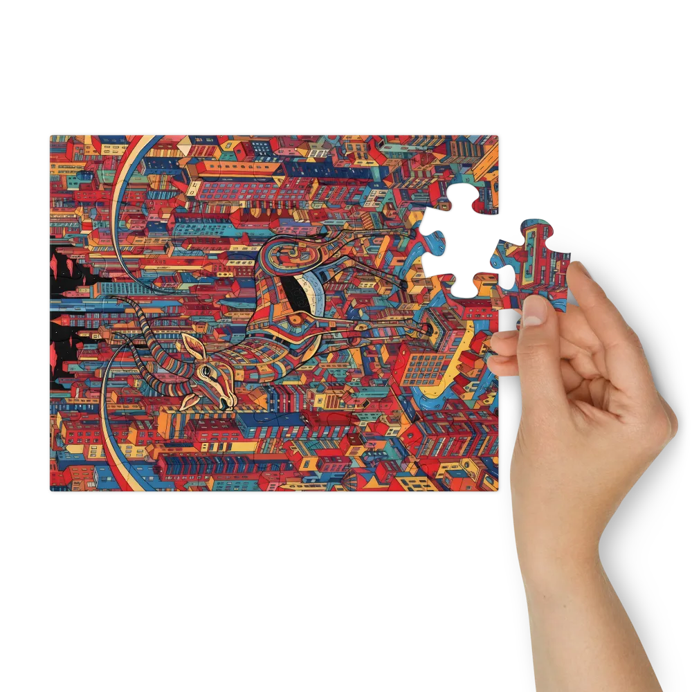 Metropolis Guardian 
 Jigsaw Puzzle in Tin Box