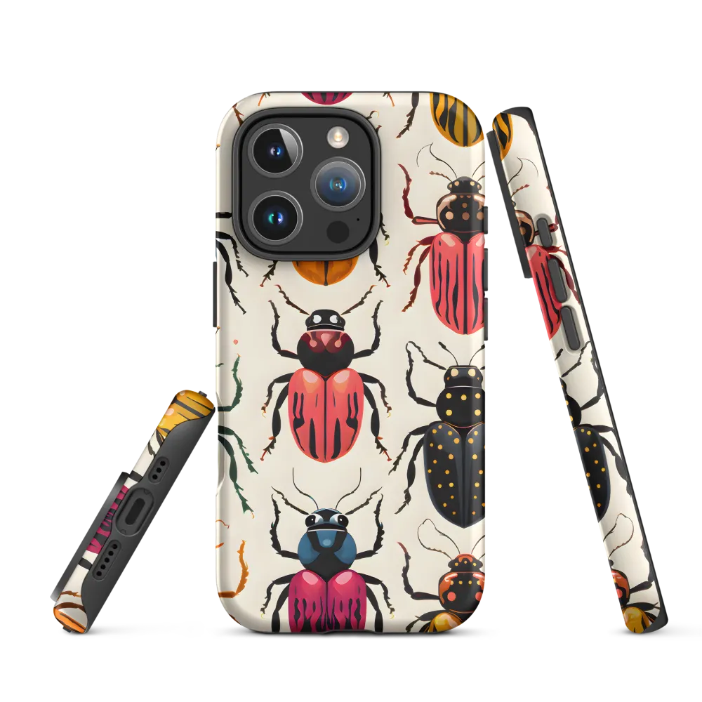 Beetle Mosaic: A Colorful Exploration of Insects | Phone Case