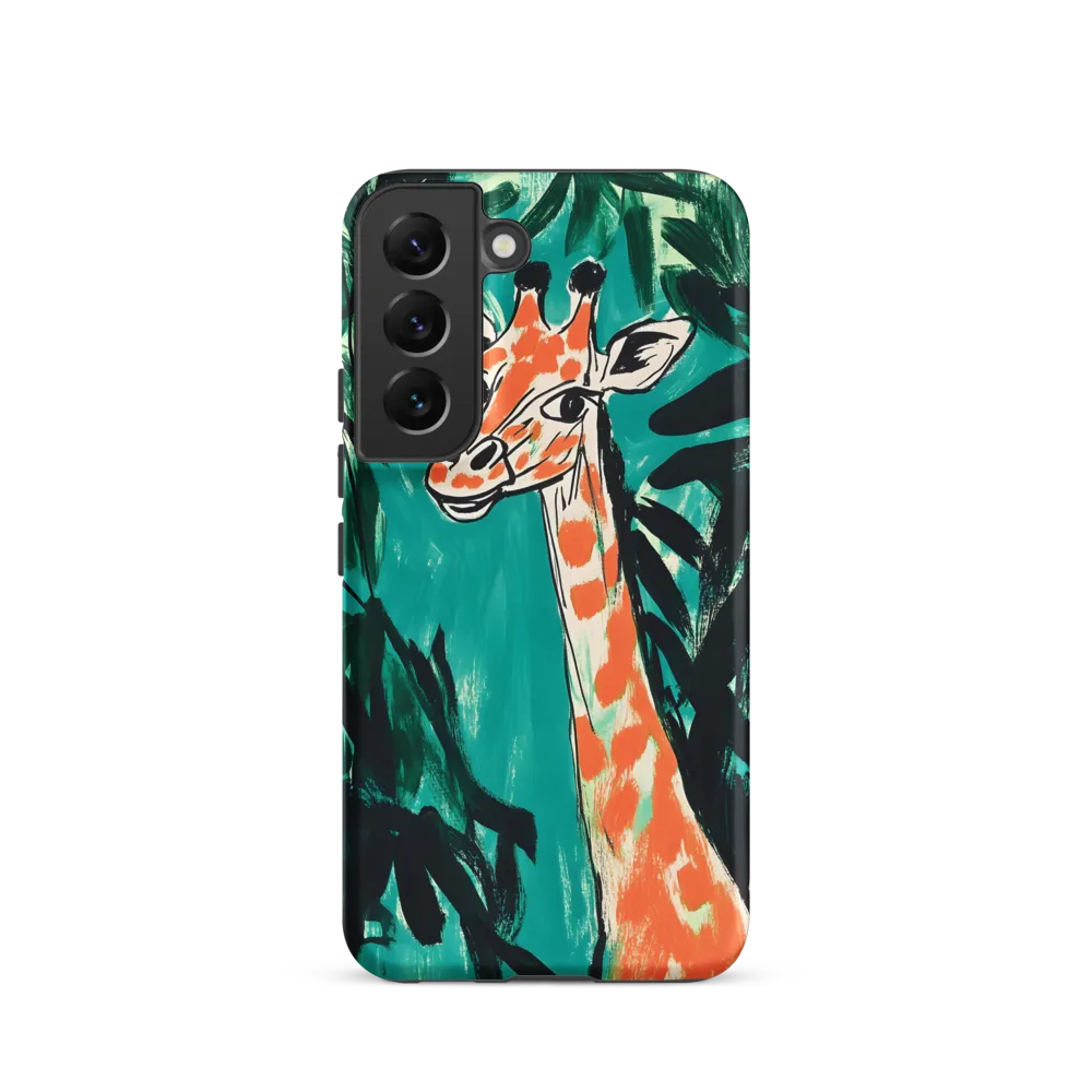 Curious Giraffe in Lush Greenery | Phone Case |  S22 | Tough Case | Matte